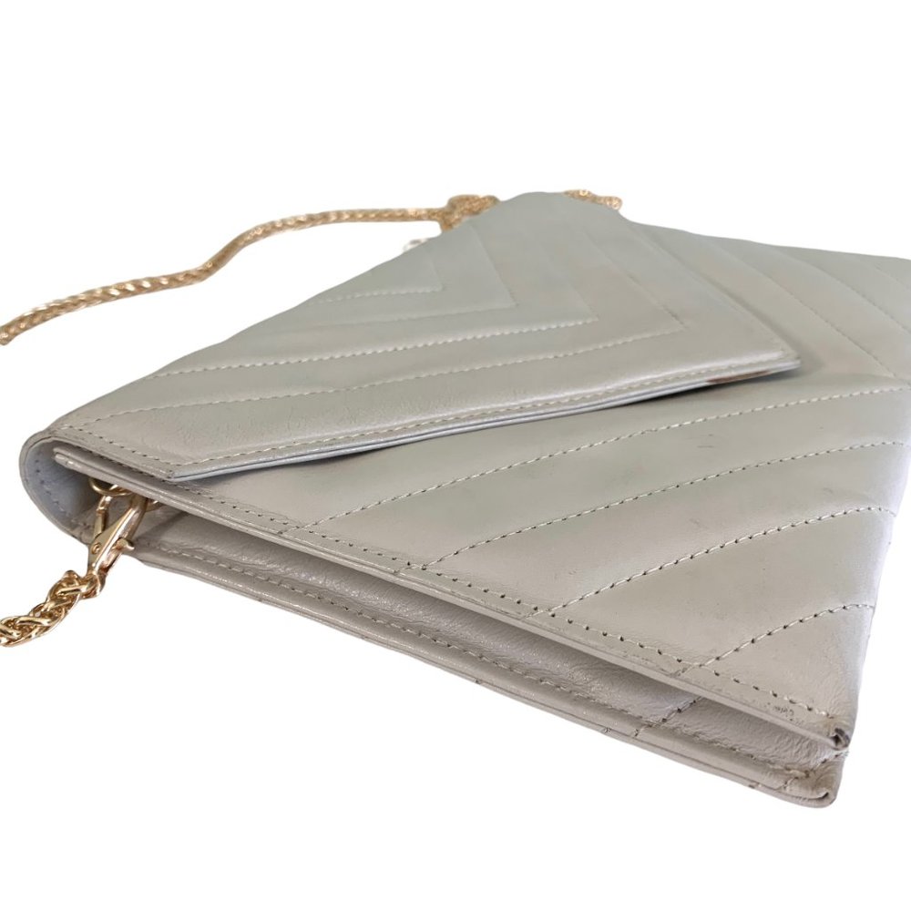 YSL Vintage Leather Quilted Clutch Bag - Picture 7 of 12